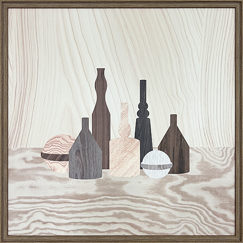 Wooden grain pottery