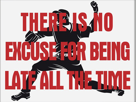 没有任何借口可以一直迟到