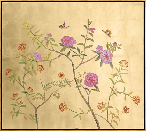 Gold Foil Garden Grid II